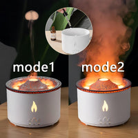 Thumbnail for 2022 New Creative Ultrasonic Essential Oil Humidifier Volcano Aromatherapy Machine Spray Jellyfish Air Flame Humidifier Diffuser - InspiredGrabs.com