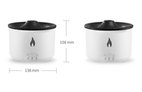 Thumbnail for 2022 New Creative Ultrasonic Essential Oil Humidifier Volcano Aromatherapy Machine Spray Jellyfish Air Flame Humidifier Diffuser - InspiredGrabs.com