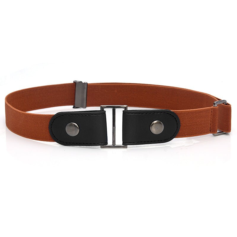 Introducing the Faux Leather Slim Stretch Invisible Belt - the ultimate Lazy Belt for your jeans. - InspiredGrabs.com