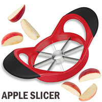 Thumbnail for Apple Corer Slicer Fruit Cutter Stainless Steel Press Chopper Kitchen Tool NEW - InspiredGrabs.com