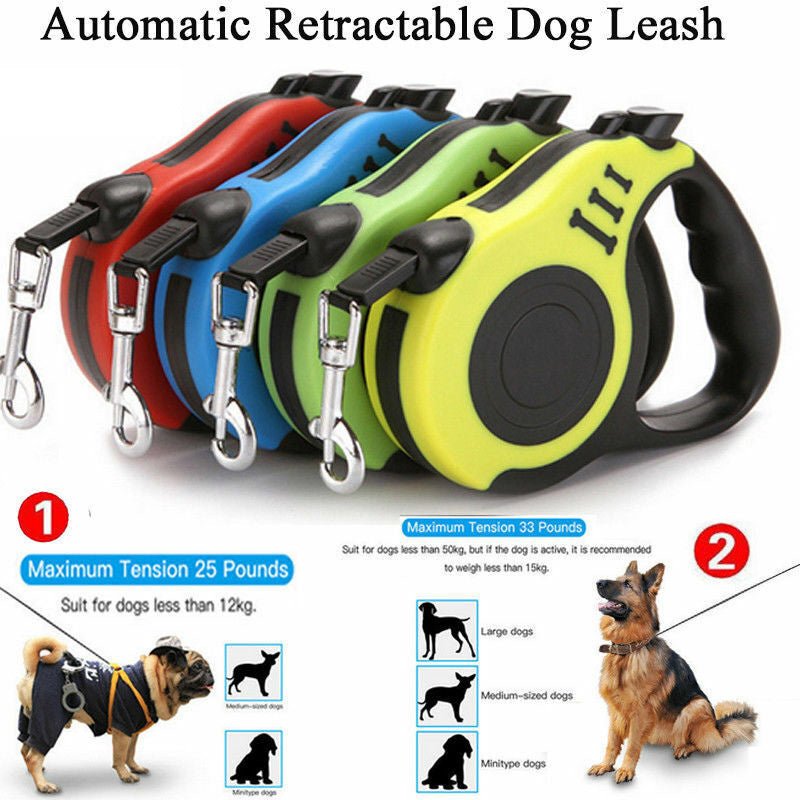 Automatic Retractable Dog Leash Pet Collar Automatic Walking Lead FreeLeash - InspiredGrabs.com