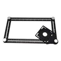 Thumbnail for Aluminum Alloy Six-fold Ruler Ceramic Tile Hole Locator - InspiredGrabs.com