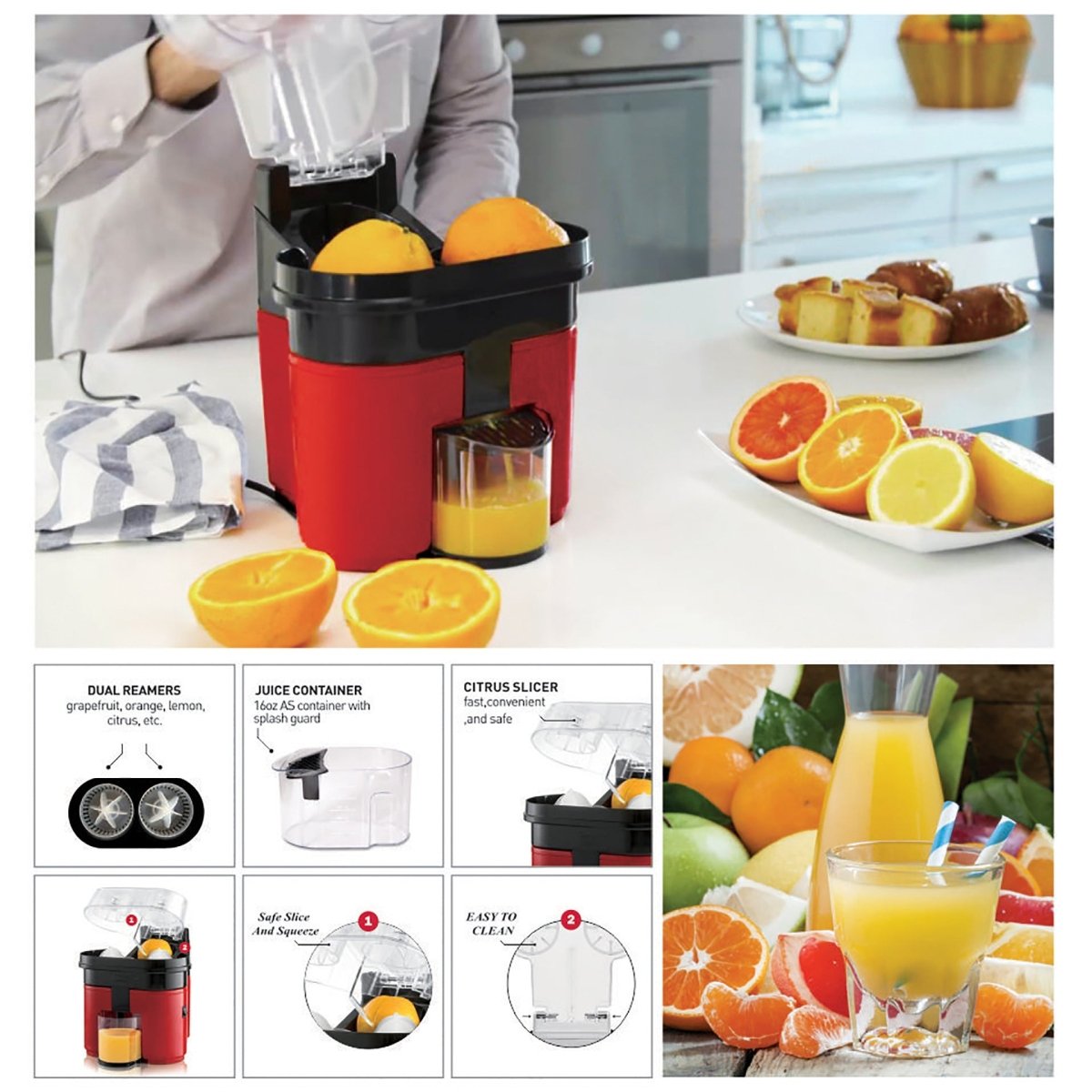 Introducing the ultimate duo: two compact orange juice extractors - InspiredGrabs.com