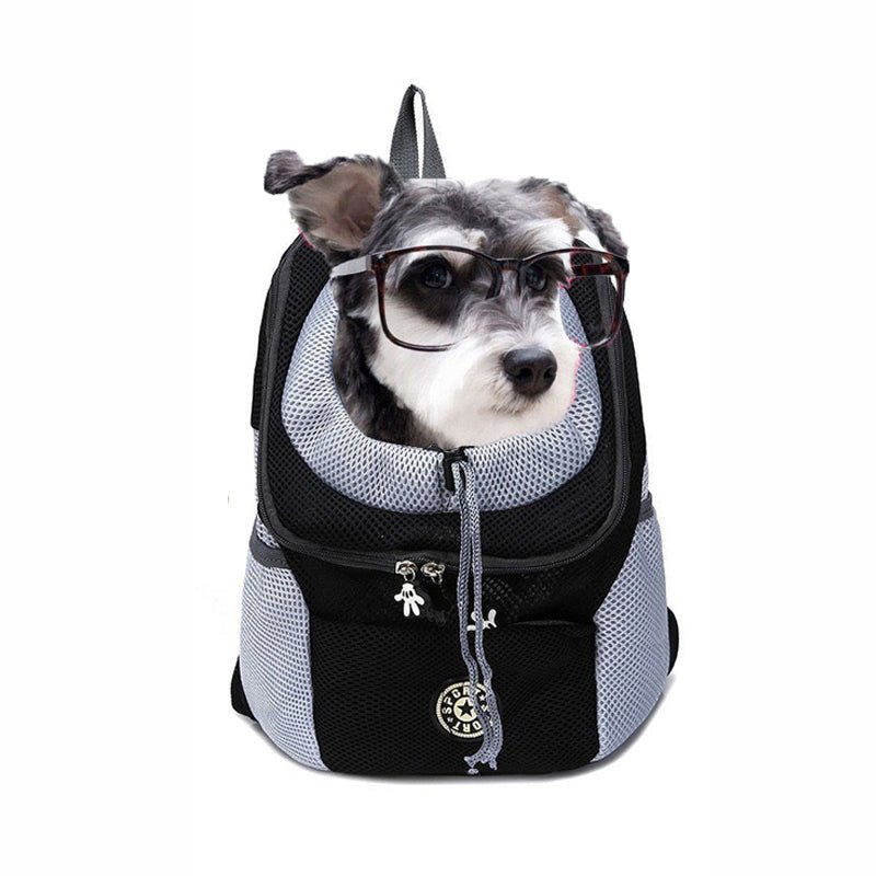 Pet Dog Carrier Bag Carrier for Dogs Backpack Out Double Shoulder Portable Travel Backpack Outdoor Pet Dog Carrier Bag Mesh - InspiredGrabs.com