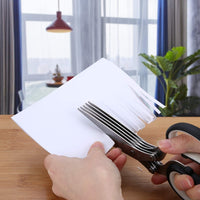 Thumbnail for Herb Scissors Set with 5 Blades and Cover - Multipurpose Kitchen Chopping Shear - InspiredGrabs.com