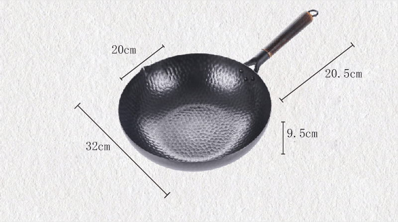 Iron Pan Traditional Iron Wok Handmade - InspiredGrabs.com