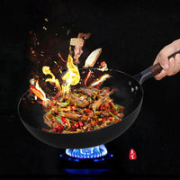 Thumbnail for Iron Pan Traditional Iron Wok Handmade - InspiredGrabs.com