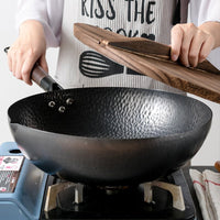 Thumbnail for Iron Pan Traditional Iron Wok Handmade - InspiredGrabs.com