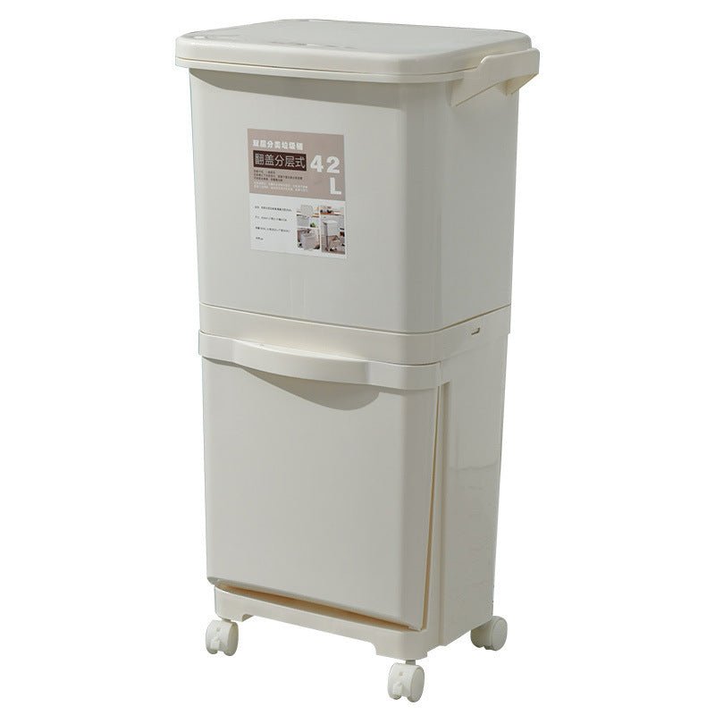 Japanese Kitchen Trash Can - 42L Household Size - InspiredGrabs.com