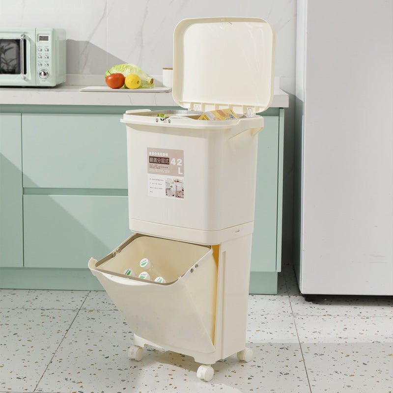 Japanese Kitchen Trash Can - 42L Household Size - InspiredGrabs.com