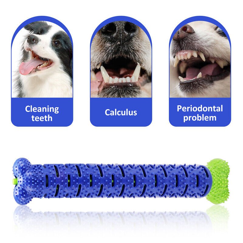 Dog Toys Toothbrush TPR Chew Bite Teeth Cleaning Pet Molar Brushing Stick Dogs Toothbrush Chewing Bite Toy Durable Chewing - InspiredGrabs.com