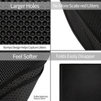 Thumbnail for Kitty Cat Litter Mat Trapping Honeycomb Double Layer Design Waterproof Double Layer EVA Cat Litter Pad Waterproof Non-slip Sand Basin Filter Kitten Dog Washable Mattress - InspiredGrabs.com