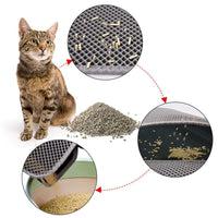 Thumbnail for Kitty Cat Litter Mat Trapping Honeycomb Double Layer Design Waterproof Double Layer EVA Cat Litter Pad Waterproof Non-slip Sand Basin Filter Kitten Dog Washable Mattress - InspiredGrabs.com