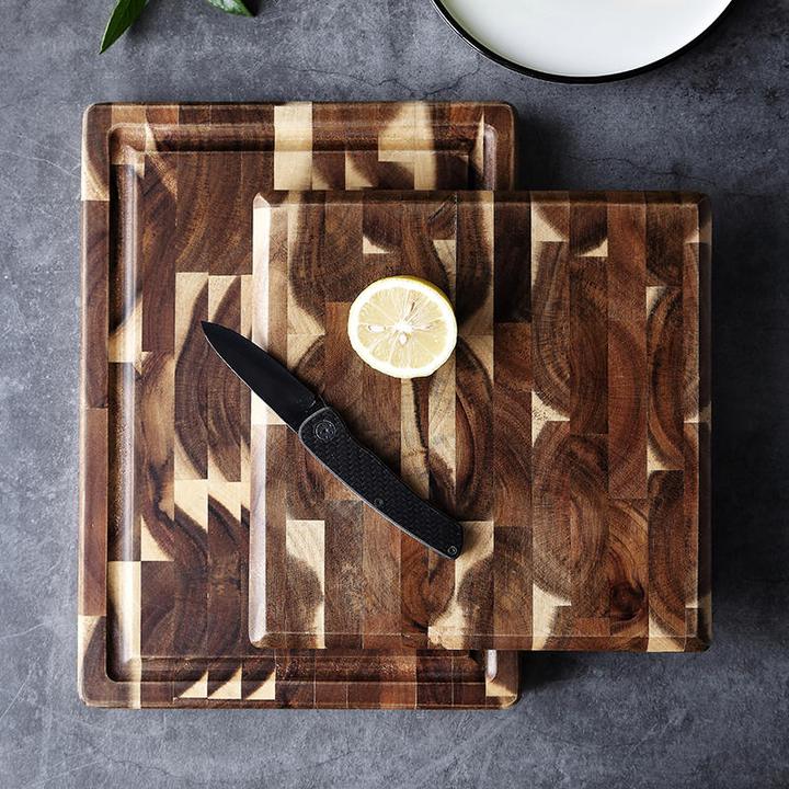 Kitchen Household Parquet Solid Wood Cutting Board - InspiredGrabs.com