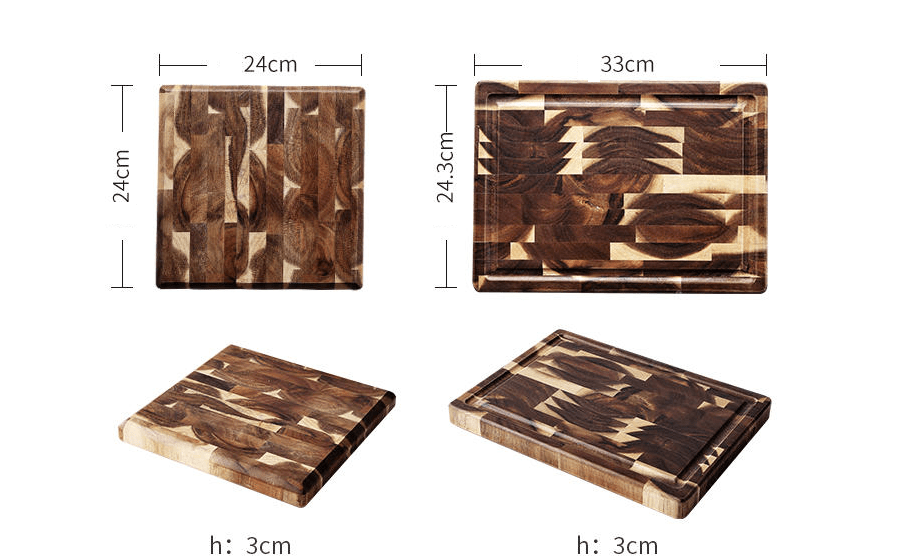 Kitchen Household Parquet Solid Wood Cutting Board - InspiredGrabs.com