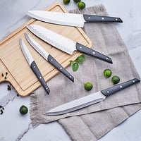 Thumbnail for Knife Set with Block, LapEasy 15 Pieces Kitchen Knife Set with Pine Block Holder, Knife Block Set with Sharpener, High Stainless Steel Knives with Comfortable-Grip ABS Handles. - InspiredGrabs.com