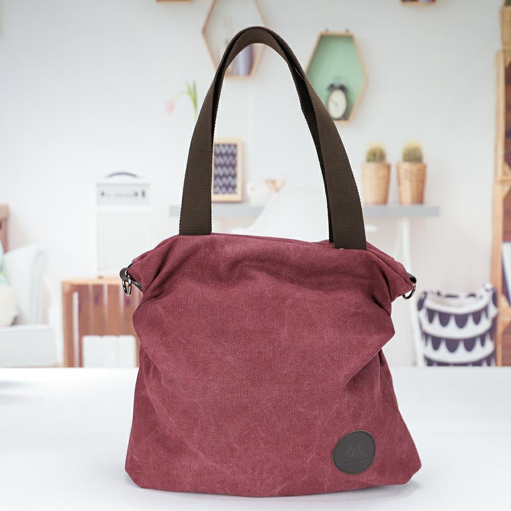 Korean Casual Simple Art Canvas Bag - InspiredGrabs.com