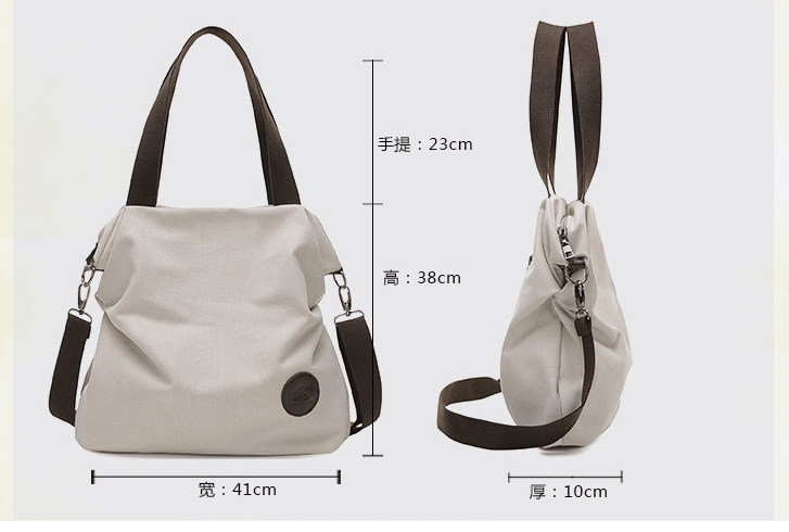 Korean Casual Simple Art Canvas Bag - InspiredGrabs.com