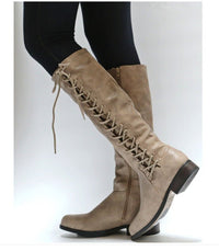 Thumbnail for Lace-up Women's Boots - InspiredGrabs.com