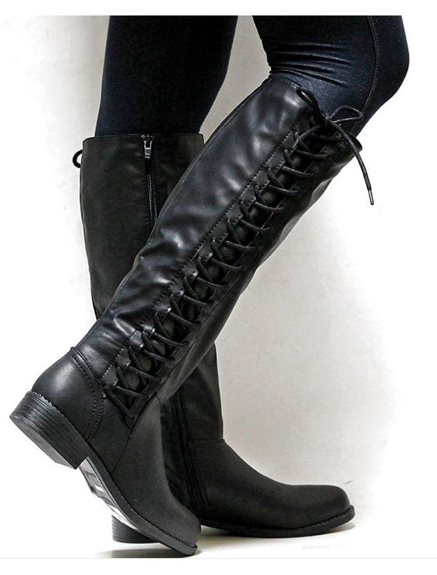 Lace-up Women's Boots - InspiredGrabs.com