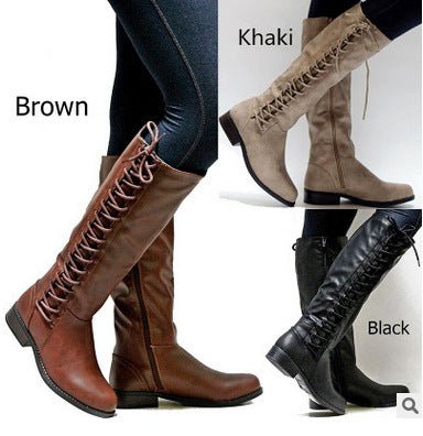 Lace-up Women's Boots - InspiredGrabs.com