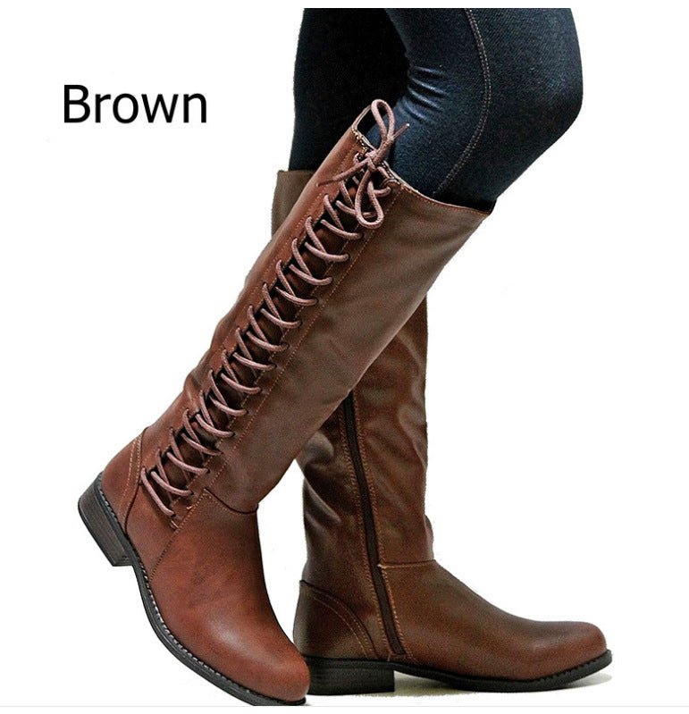 Lace-up Women's Boots - InspiredGrabs.com