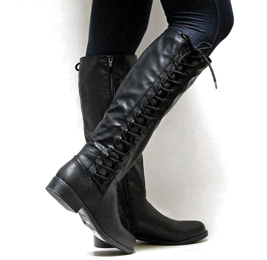 Lace-up Women's Boots - InspiredGrabs.com