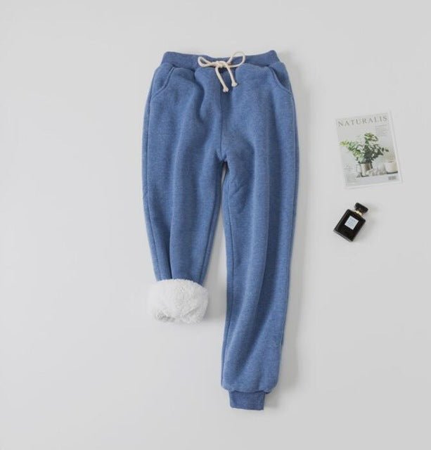 Lamb Velvet Padded Sweatpants - InspiredGrabs.com