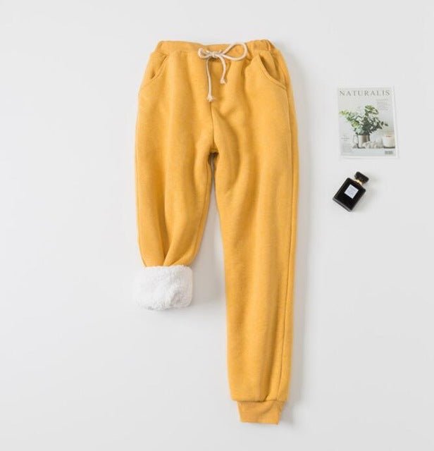 Lamb Velvet Padded Sweatpants - InspiredGrabs.com