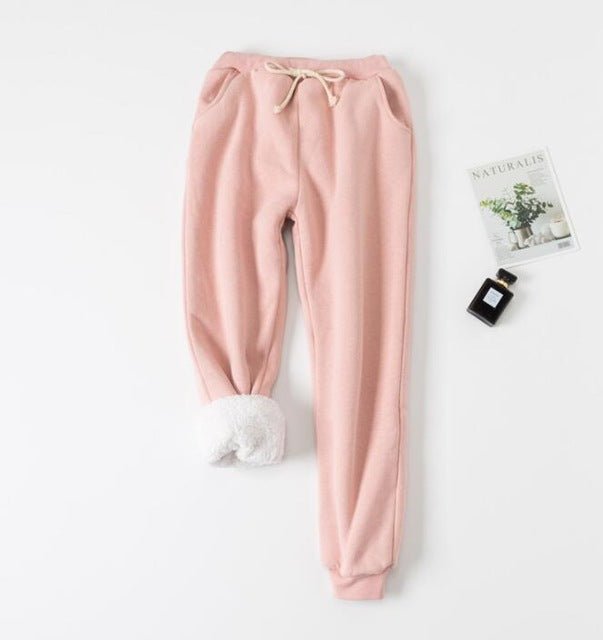 Lamb Velvet Padded Sweatpants - InspiredGrabs.com