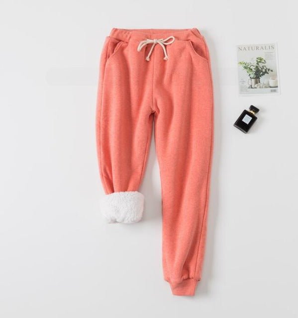 Lamb Velvet Padded Sweatpants - InspiredGrabs.com