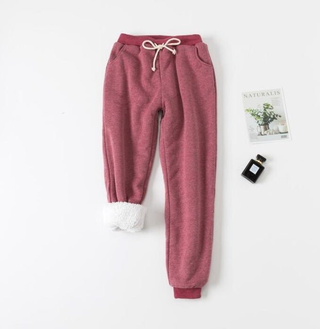 Lamb Velvet Padded Sweatpants - InspiredGrabs.com