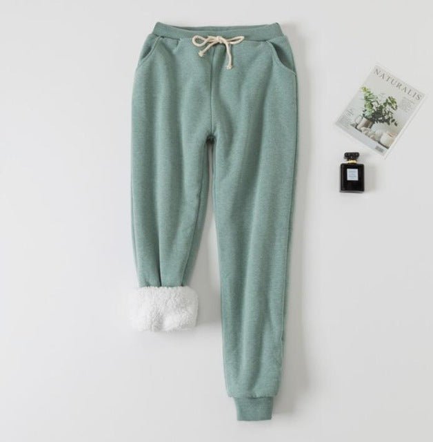 Lamb Velvet Padded Sweatpants - InspiredGrabs.com