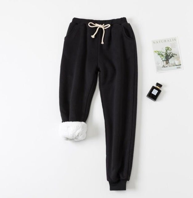 Lamb Velvet Padded Sweatpants - InspiredGrabs.com