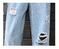 Thumbnail for Loose Ripped Jeans - InspiredGrabs.com