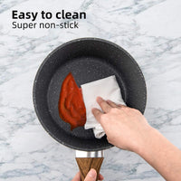 Thumbnail for Egg Frying Pan Nonstick 20cm 8-Inch, Induction Wok for Steak Bacon Hotdog Burgers, Forged Aluminum Woks Nonstick Anti-scratch Coating Anti-scalding Handle Design  Bann - InspiredGrabs.com