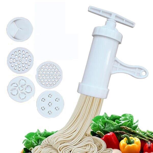 Make your homemade noodles effortlessly with the Manual Noodle Maker Press. - InspiredGrabs.com