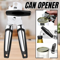 Thumbnail for Manual Can Opener Smooth Edge Heavy Duty Stainless Steel Blades Beer Opener - InspiredGrabs.com