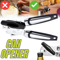 Thumbnail for Manual Can Opener Smooth Edge Heavy Duty Stainless Steel Blades Beer Opener - InspiredGrabs.com