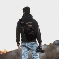 Thumbnail for Men Backpack Tactical Sling Bag Chest Shoulder Body Molle Day Pack Pouch Black - InspiredGrabs.com