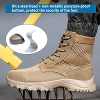 Thumbnail for Men's Casual Breathable Anti-smashing Anti-piercing Safety Shoes - InspiredGrabs.com