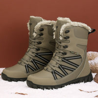 Thumbnail for Men's High Top Fleece Warm Snow Boots - InspiredGrabs.com