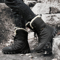 Thumbnail for Men's High Top Fleece Warm Snow Boots - InspiredGrabs.com