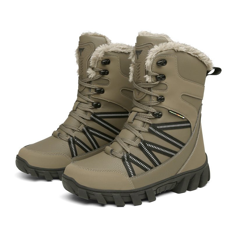 Men's High Top Fleece Warm Snow Boots - InspiredGrabs.com