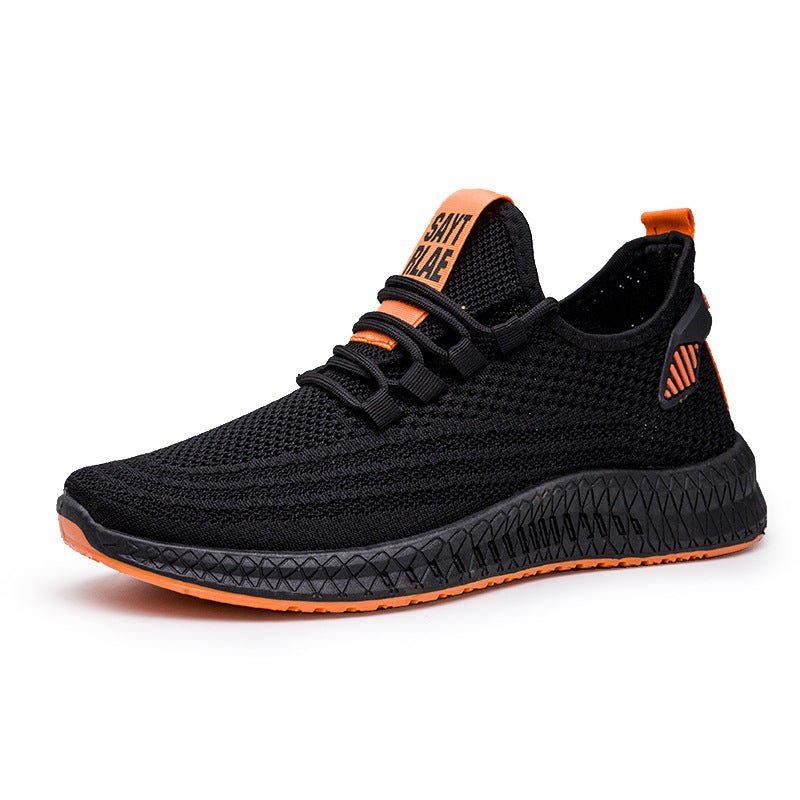 Men's Shoes Flying Woven Sneakers Casual Shoes - InspiredGrabs.com