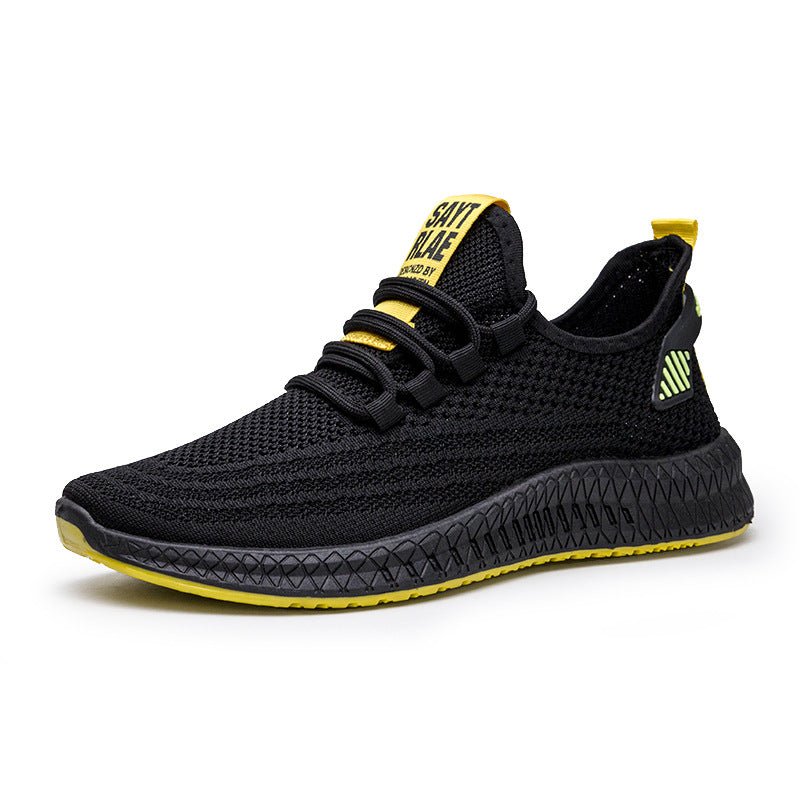 Men's Shoes Flying Woven Sneakers Casual Shoes - InspiredGrabs.com