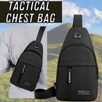 Thumbnail for Men's Sling Bag Cross Body Handbag Chest Bag Shoulder Pack Sports Travel Backpack Black by KT Deals - InspiredGrabs.com