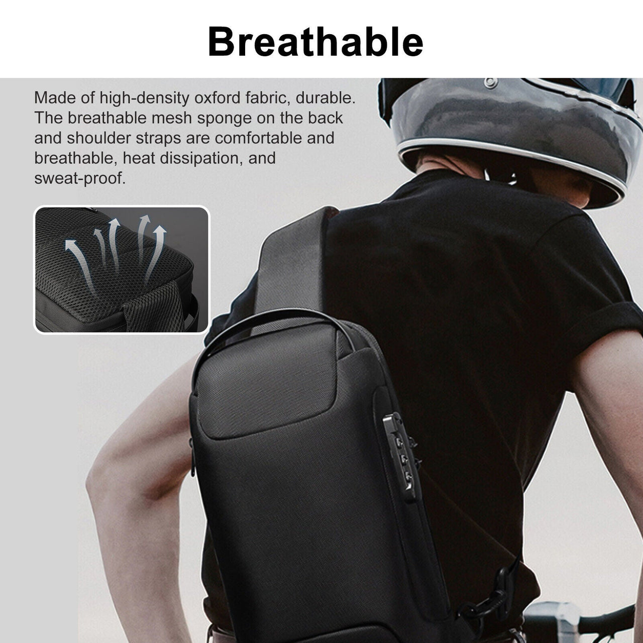 Men's Waterproof Oxford Multifunction Crossbody Bags Anti-theft Shoulder Bags Messenger Sling Chest Bag Pack for Male Sling Shoulder Crossbody Waterproof Anti-theft Chest Bag Backpack USB - InspiredGrabs.com