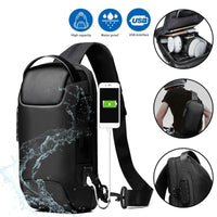 Thumbnail for Men's Waterproof Oxford Multifunction Crossbody Bags Anti-theft Shoulder Bags Messenger Sling Chest Bag Pack for Male Sling Shoulder Crossbody Waterproof Anti-theft Chest Bag Backpack USB - InspiredGrabs.com