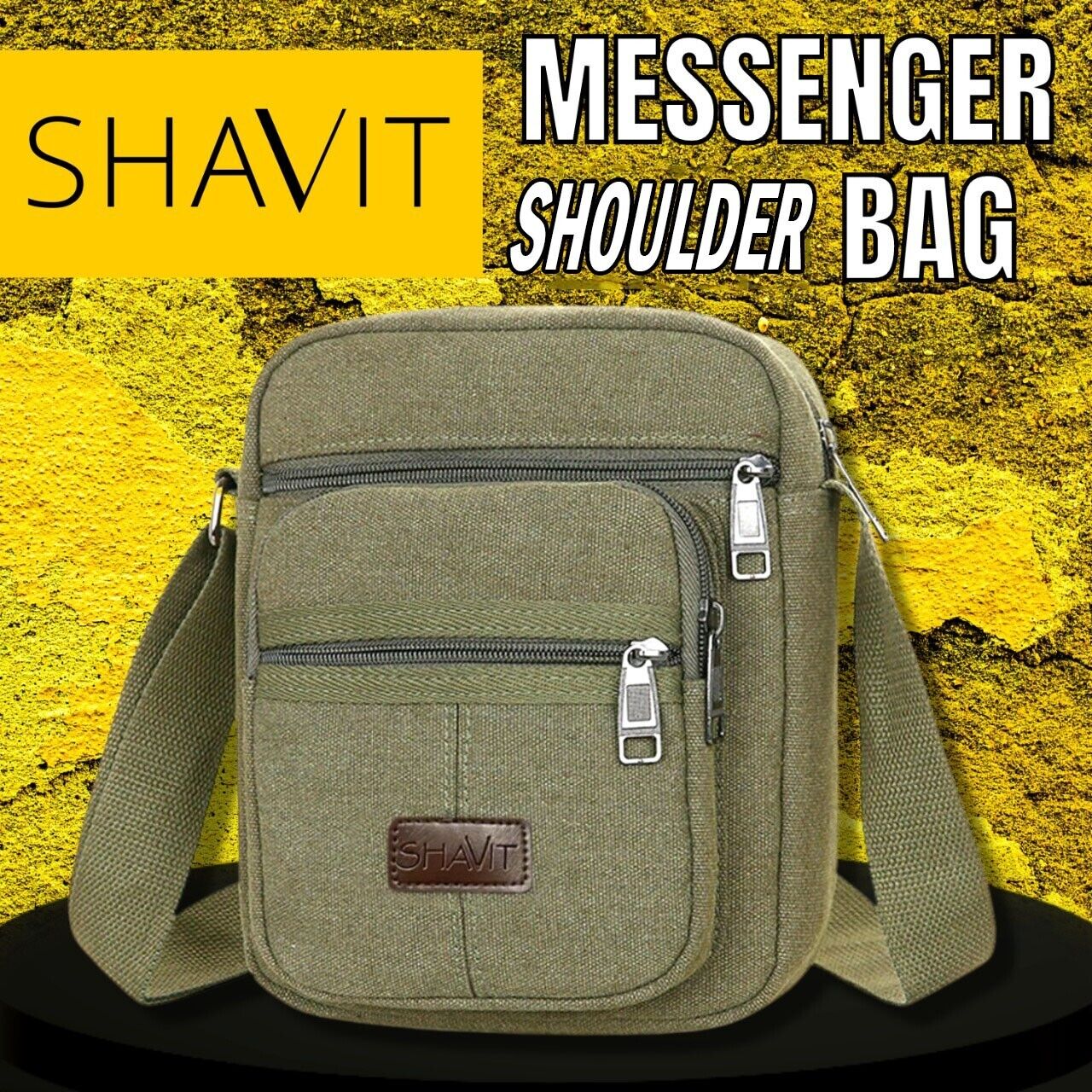 Messenger Bag Shoulder Bag Crossbody Canvas Bags Casual Satchel Vintage Bag - InspiredGrabs.com